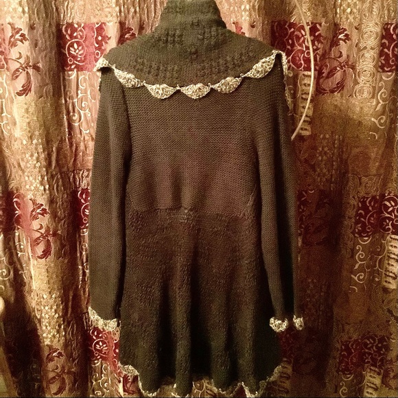 Designer Threads ALPACA made in Peru soft long cardigan sweater S/L NEW - Picture 8 of 10